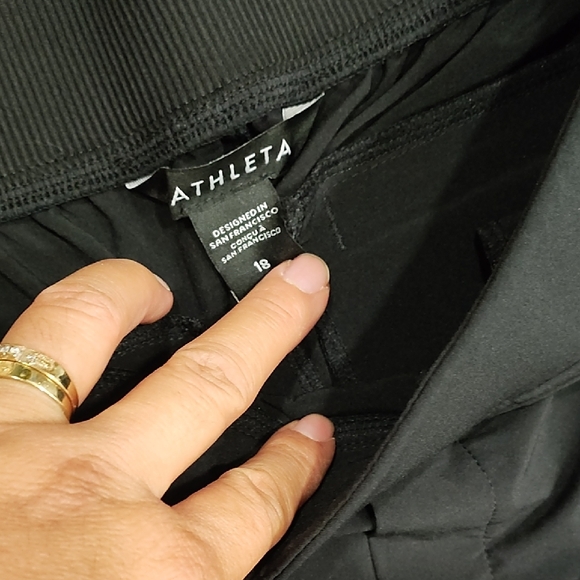 Athleta Women's Classic Black  Pants - Picture 3 of 7